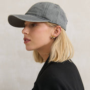 Christina Cotton Baseball Cap Grey