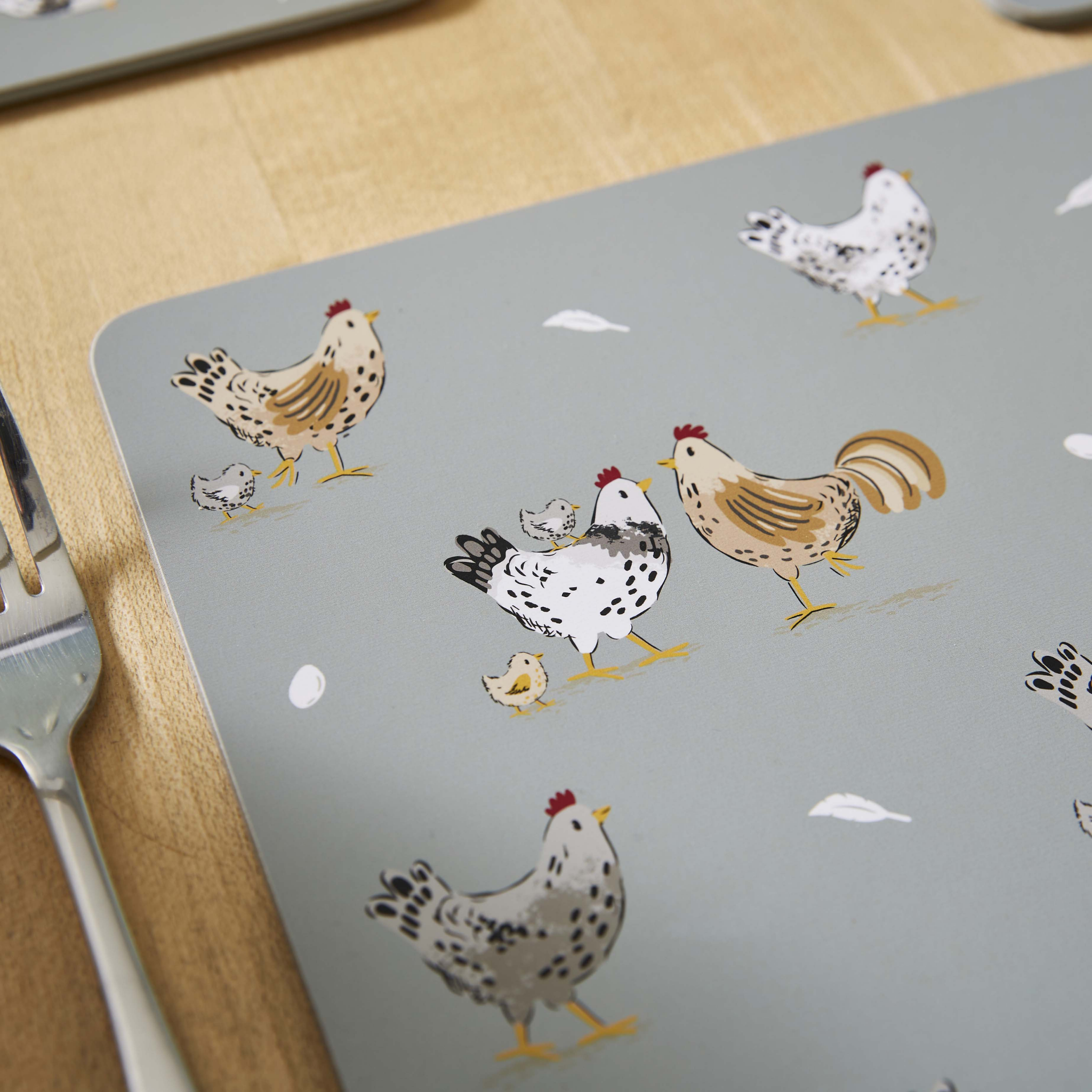 Set Of 4 Placemats Hen House Lane