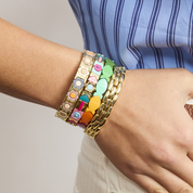 Earth Daisy Tile Bracelet