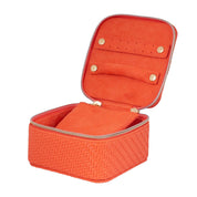 Herringbone Jewellery Cube Tangerine