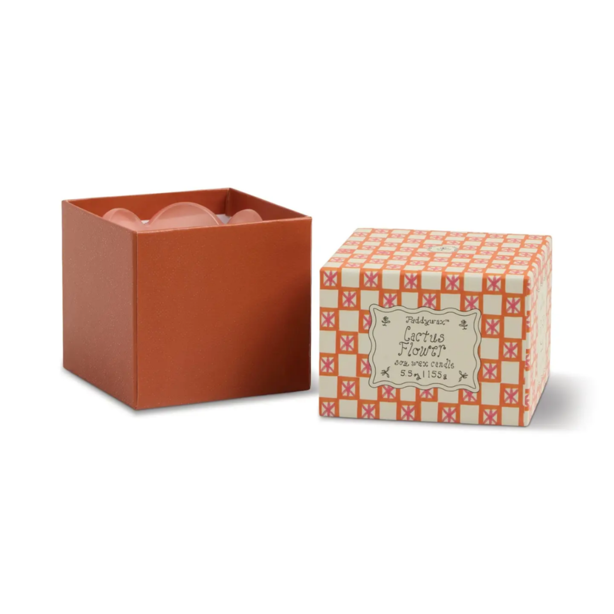 Tulip Glass Candle Cactus Flower 5.5oz