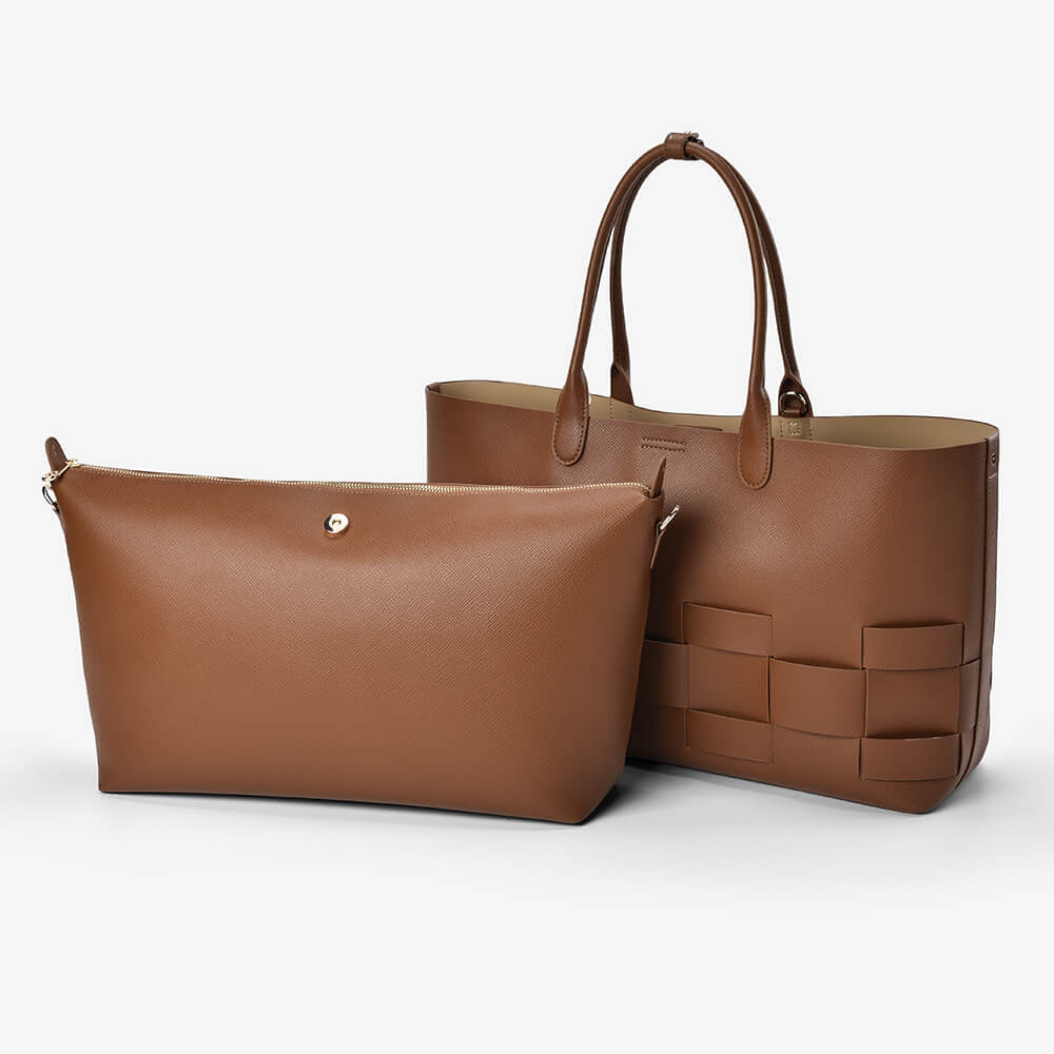 Kensington Tote Tan Saffiano