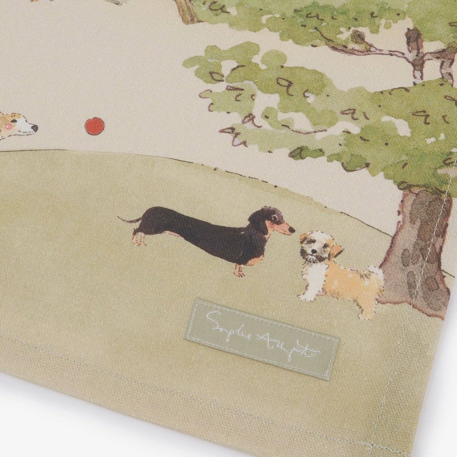 Tails & Trails Scene Tea Towel