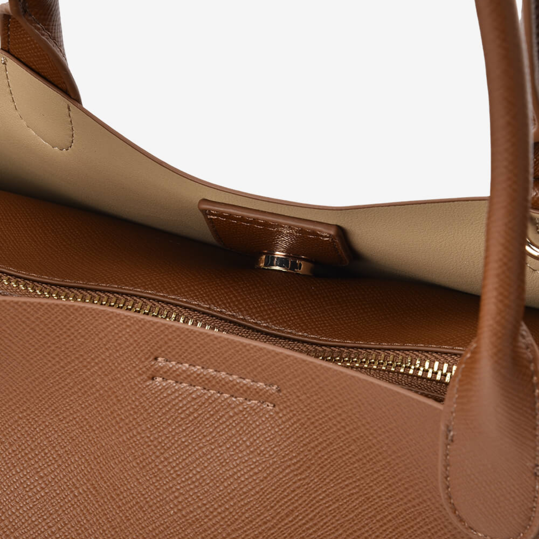 Kensington Tote Tan Saffiano