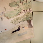 Tails & Trails Scene Tea Towel