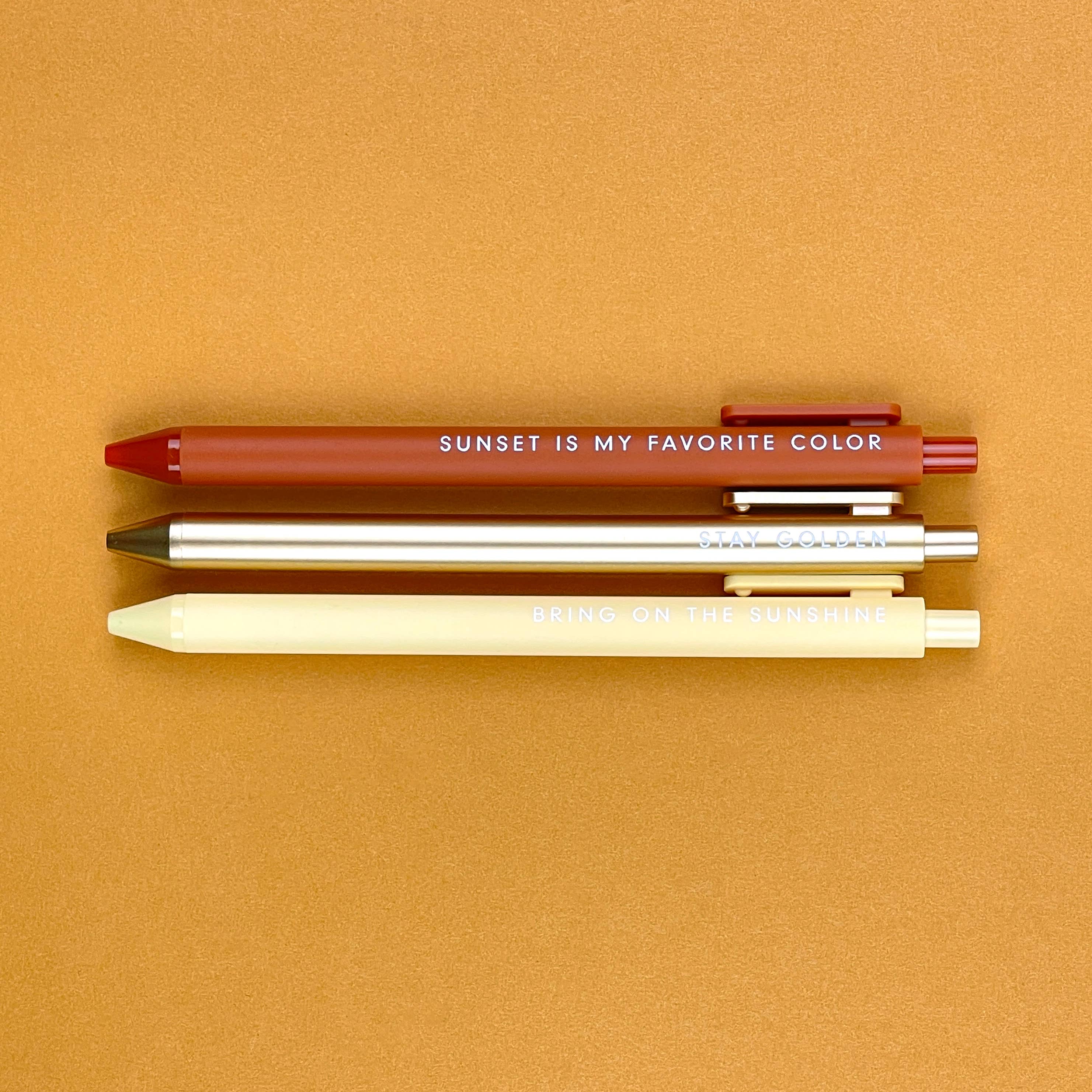 Sunshine Jotter Gel Pen Set of 3