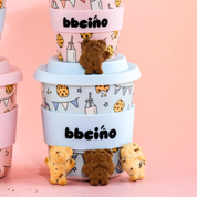 Reusable BambinoCino Bamboo Cup Tough Cookie in Blue (240ml)