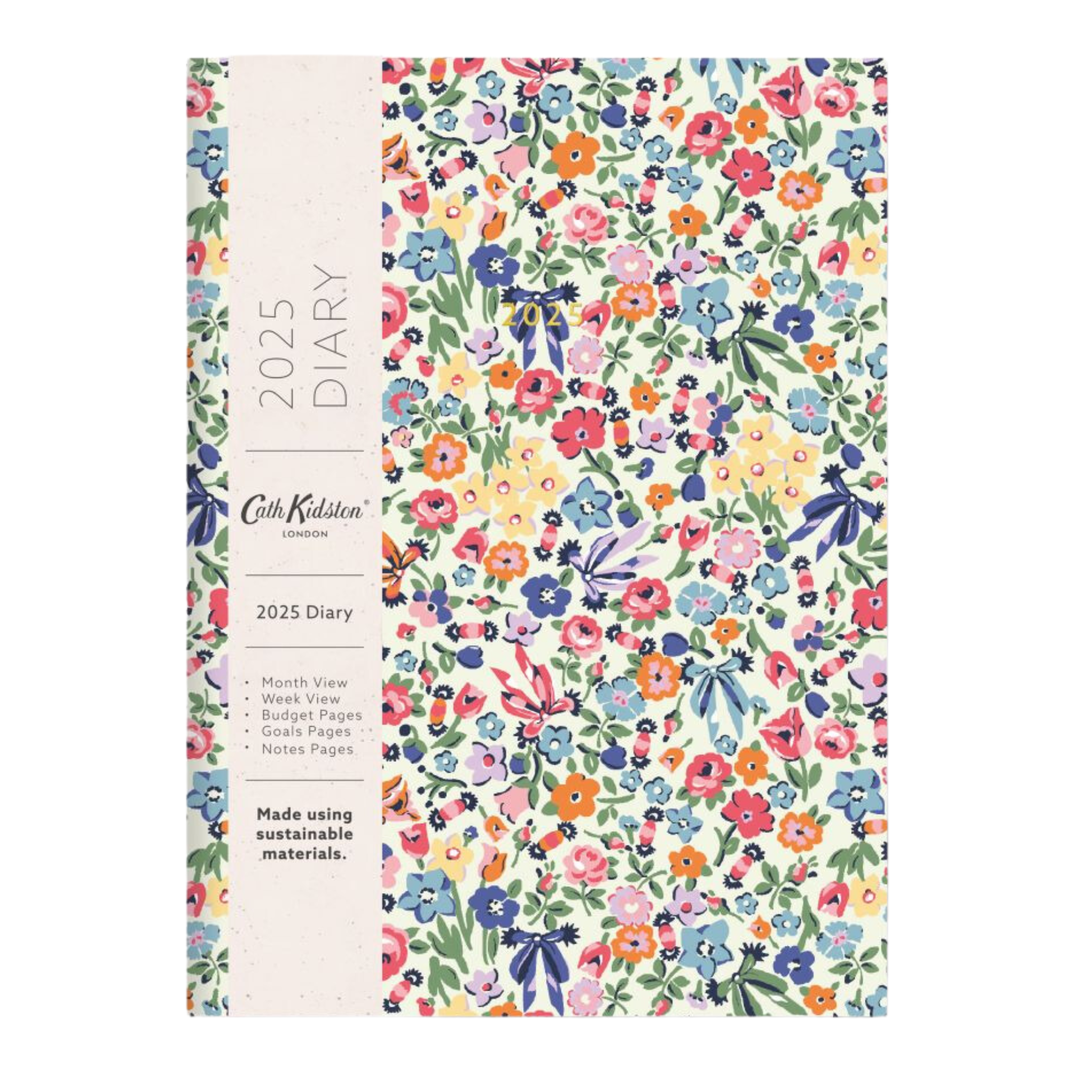 A5 Soft Cloth Cover 2025 Diary Floral Ditsy