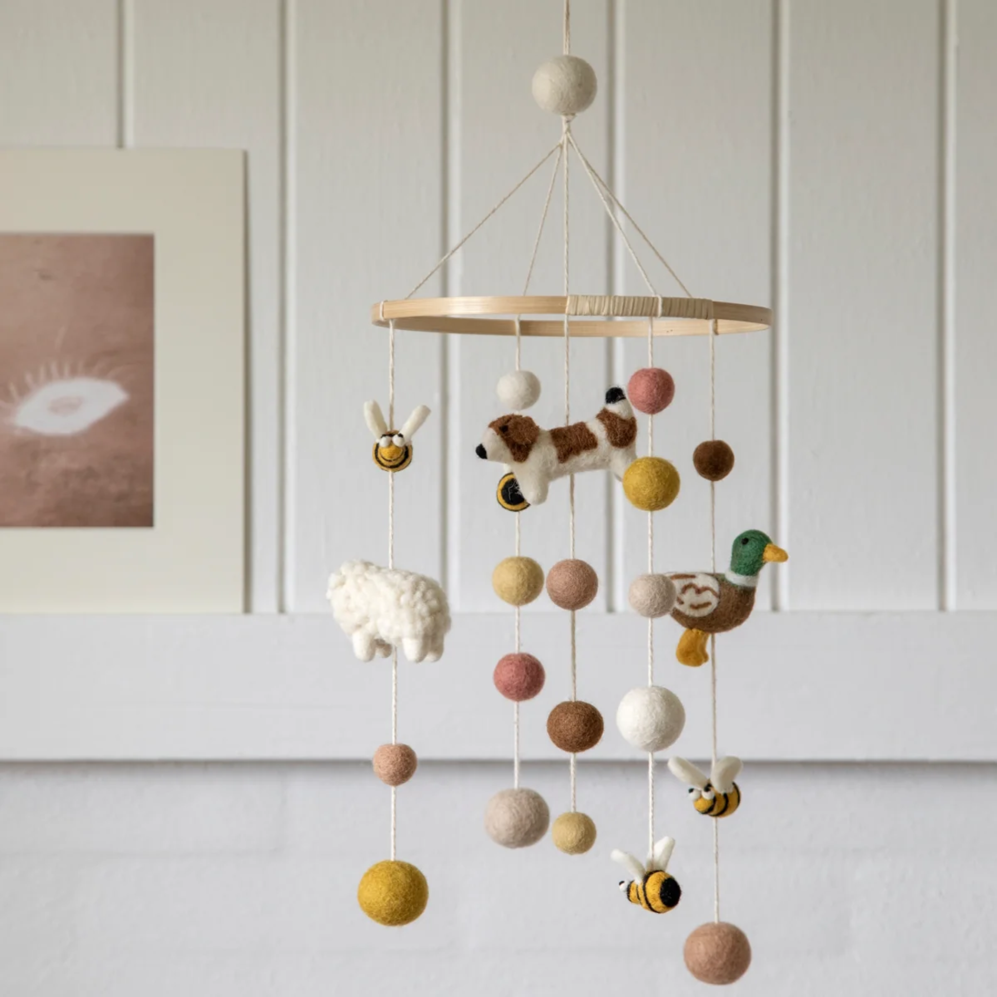 Handcrafted Felt Homestead Mobile