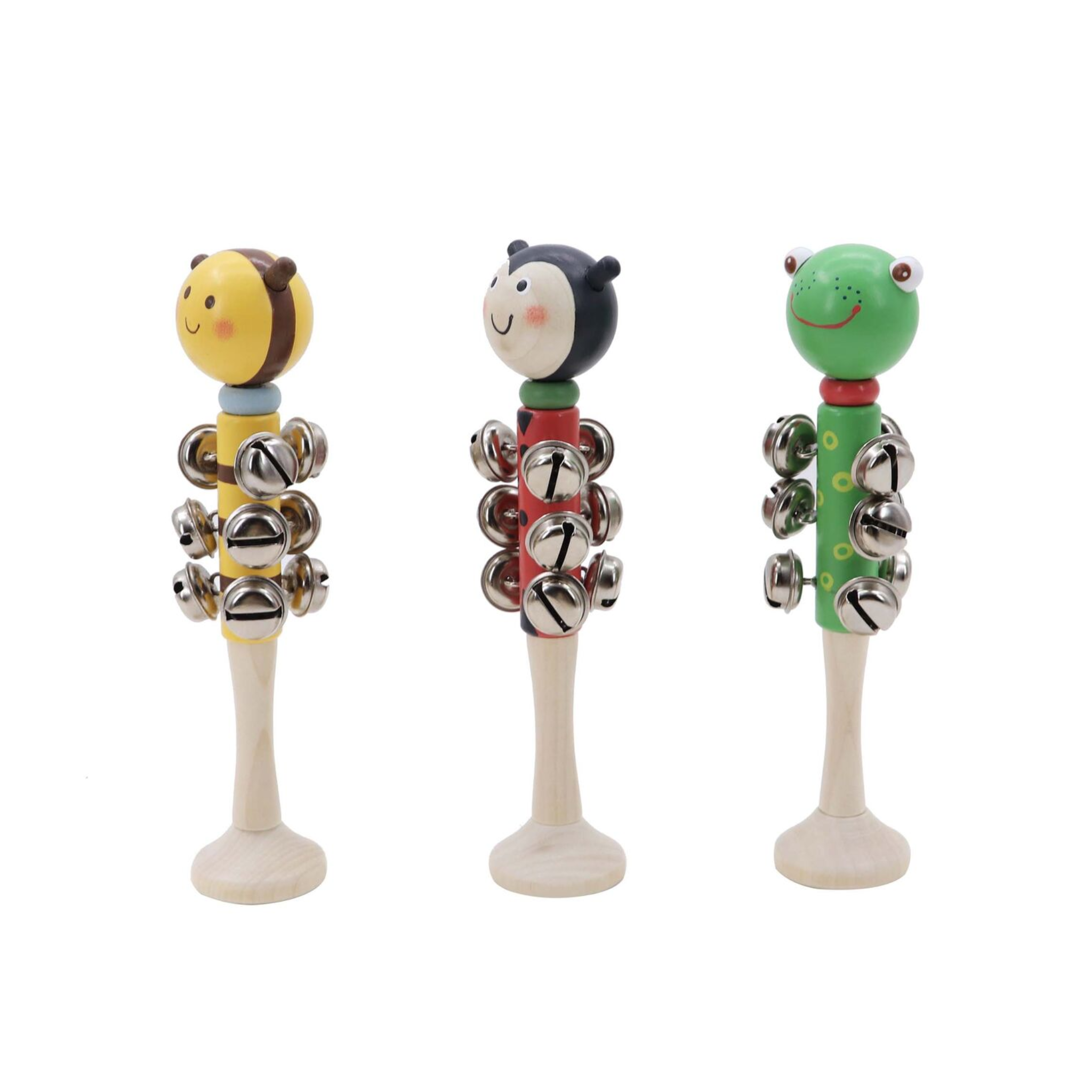 Wooden Insect Bell Stick Bee