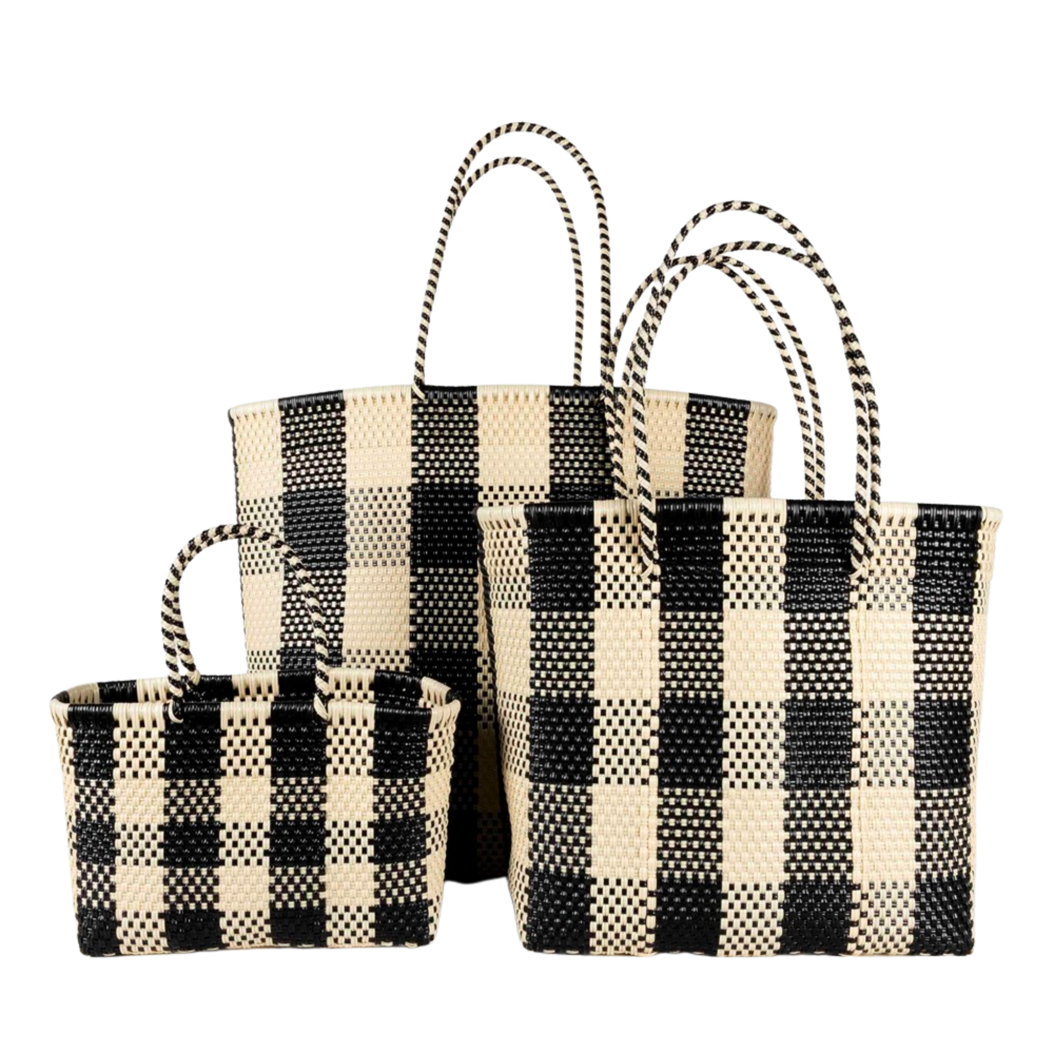 Bahia Basket Gazia Double Handle Large Black