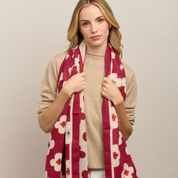 Cherry Autumn Flower Scarf