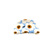 Large Floral Hair Claw Clip Blue