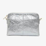 Bowery Crossbody Silver Crinkle