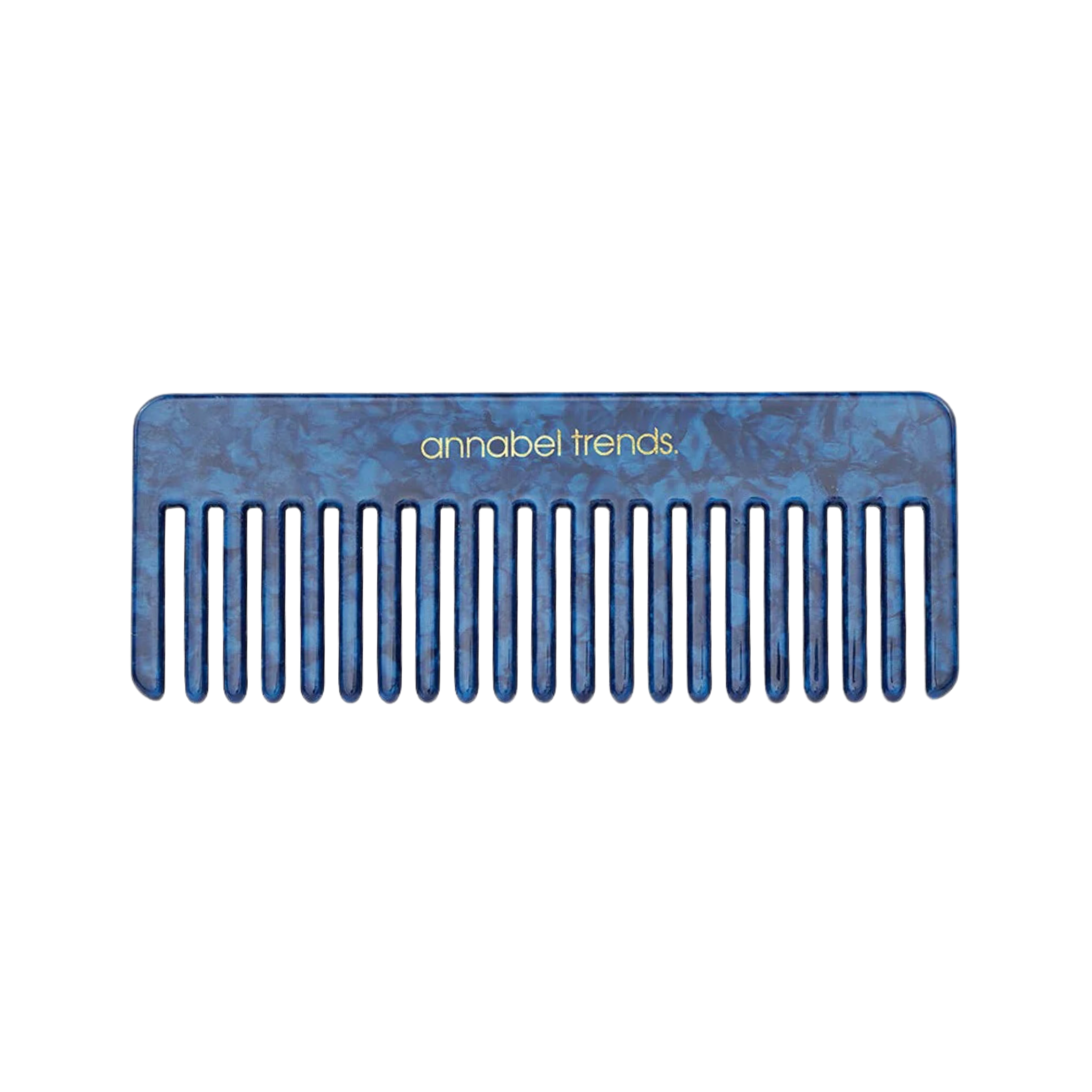 Tamed Rectangle Hair Comb Navy