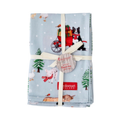 Set Of 4 Napkins Christmas On The Farm