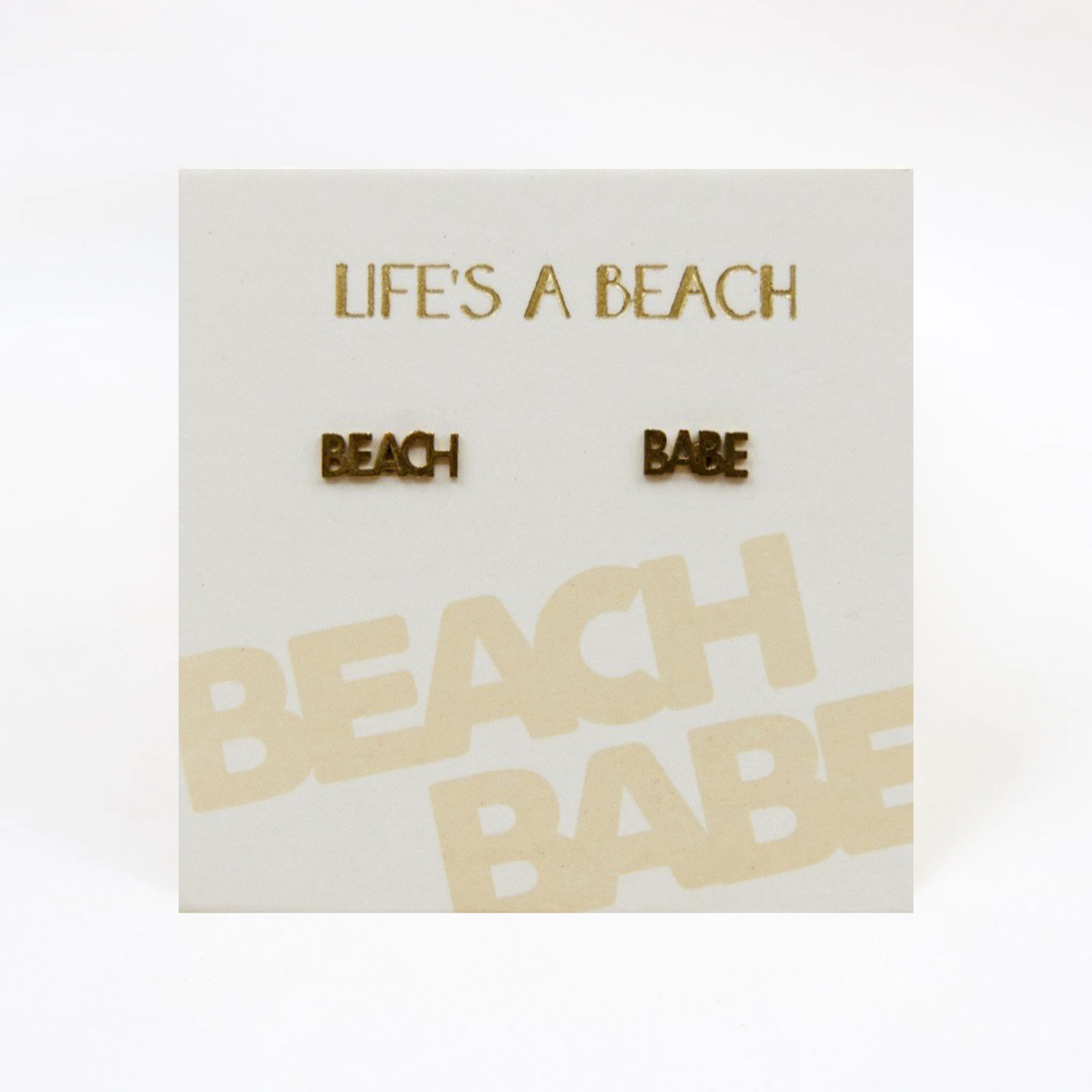 Life’s A Beach Earrings Gold