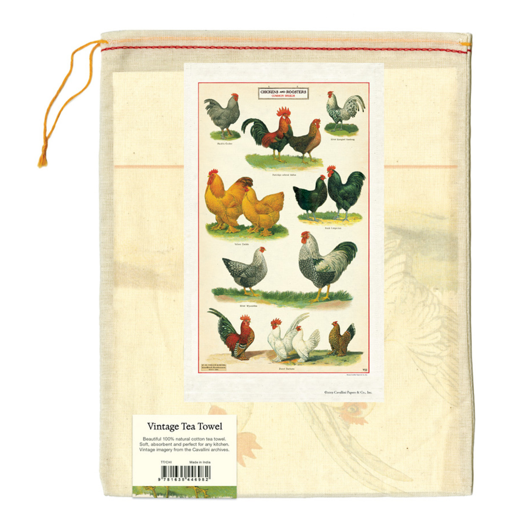 Chickens Tea Towel