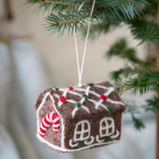 Felt Christmas Gingerbread House Decoration