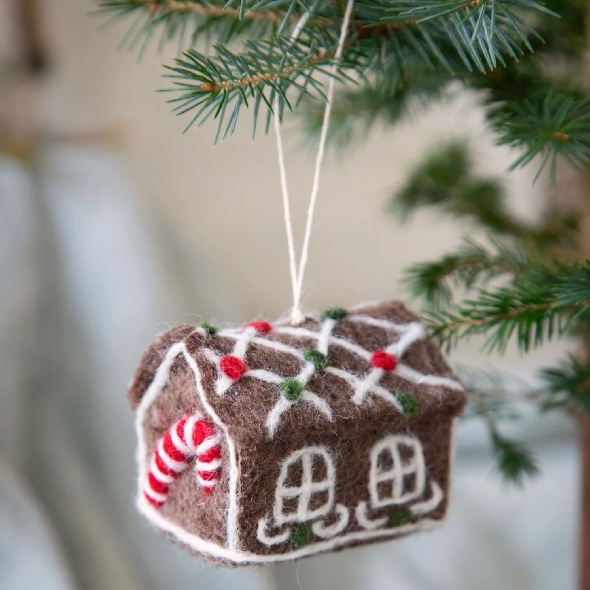 Felt Christmas Gingerbread House Decoration