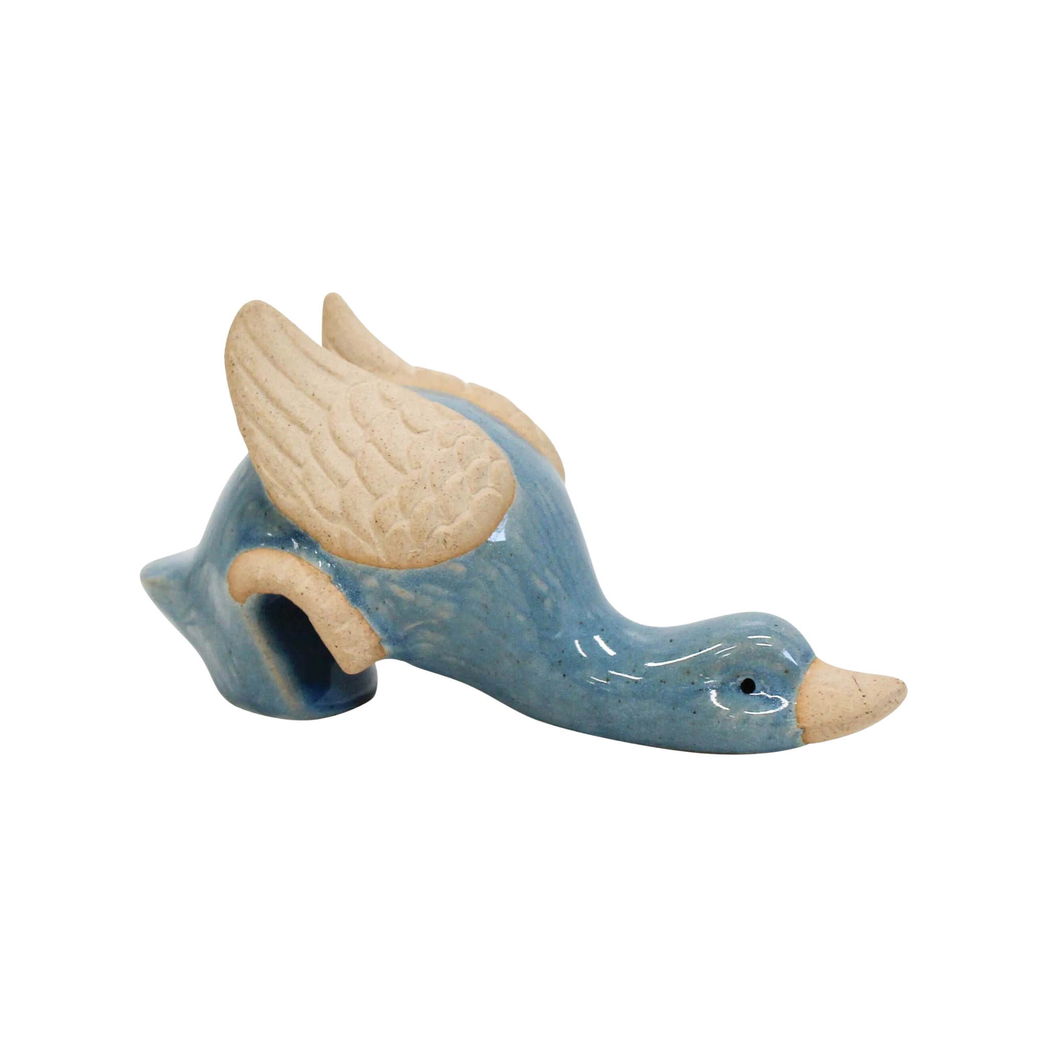 Goose Pot Sitter Blue