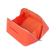 Herringbone Beauty Bag Medium Tangerine