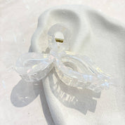 Honey Bow Acrylic Claw Clip Clear