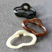 Cloud Hair Claw Clip Cream