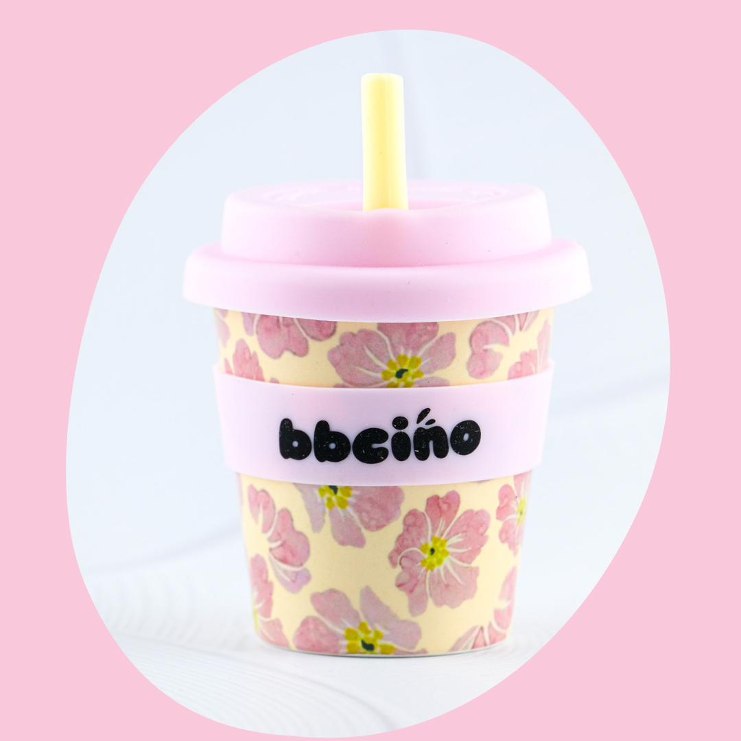 Reusable Babycino Bamboo Cup Poppy 120ml