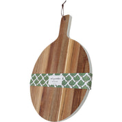 Round White Edge Serving Board