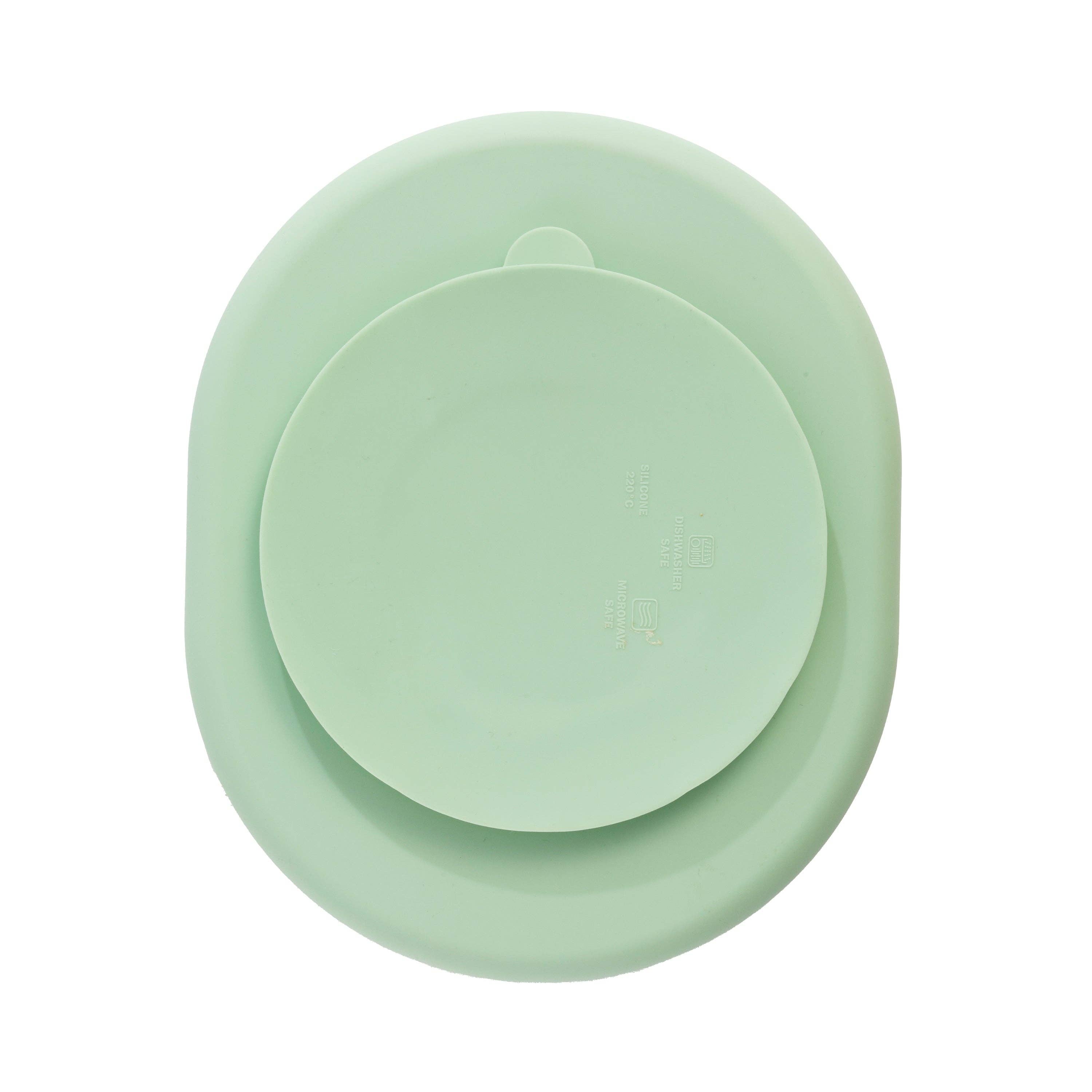 Silicone Feeding Set Light Sage