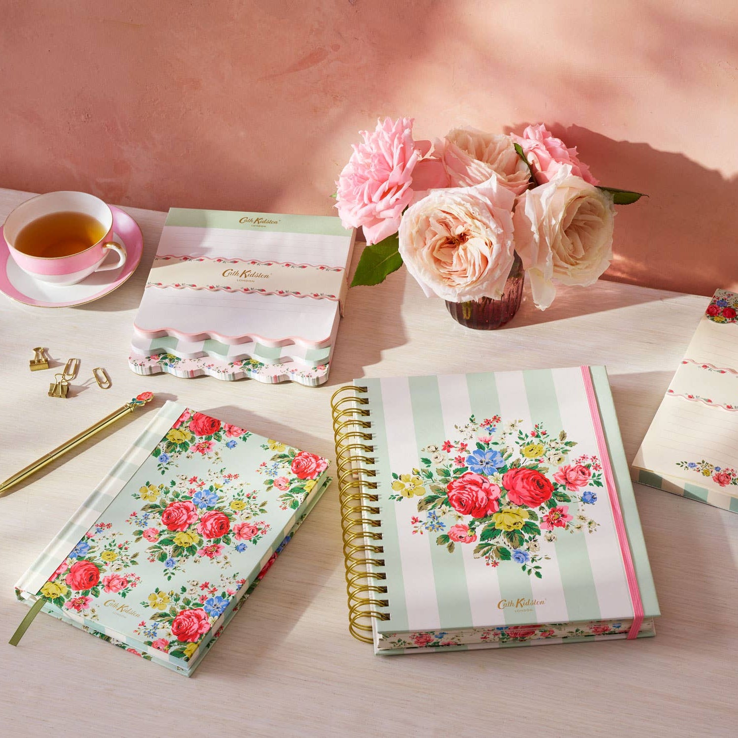 Hampstead Rose Spiral Journal 8x10