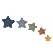 Silicone Nesting Stars Multi Blue