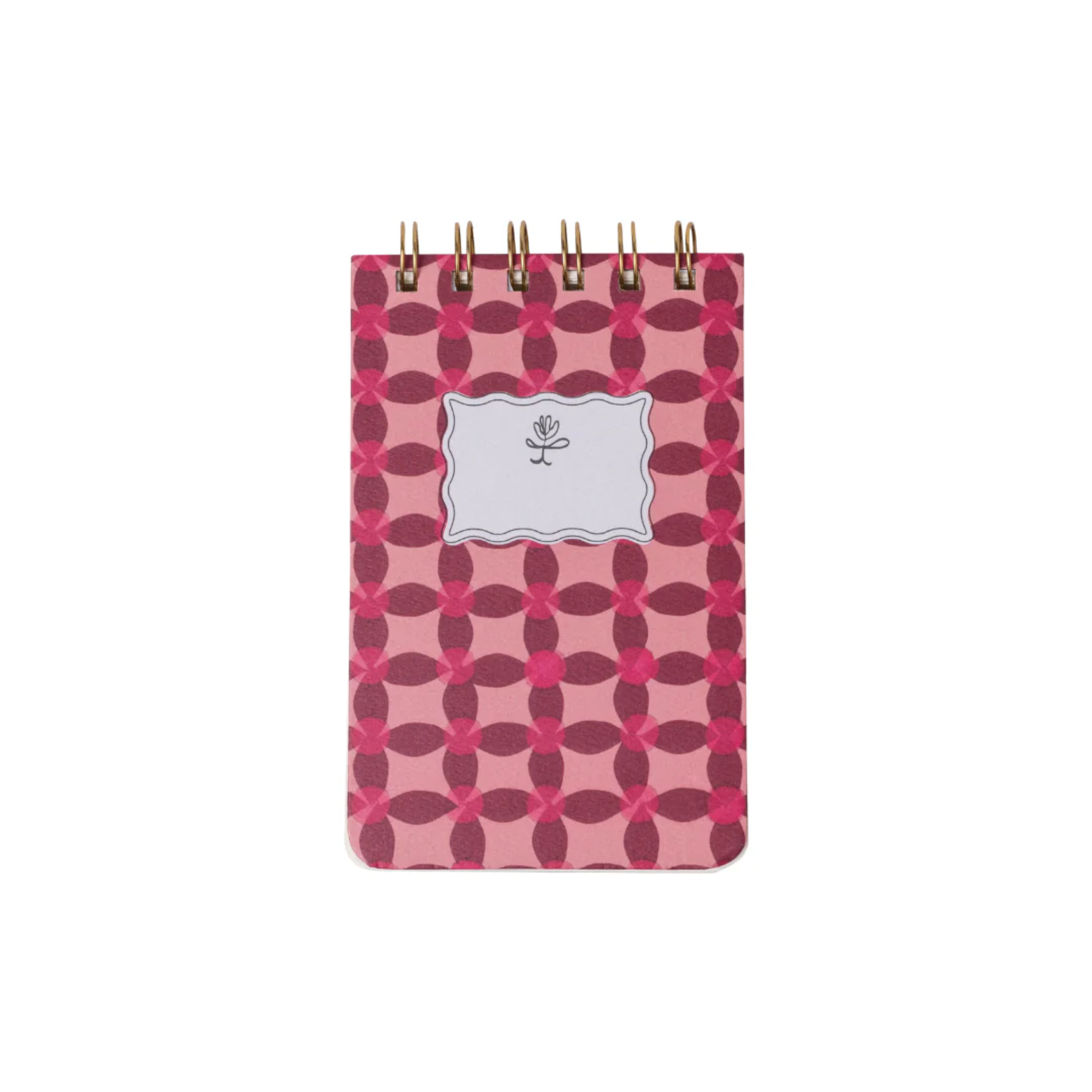 Tulip Twin Wire Notepad Pinwheel Pink