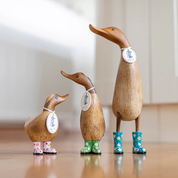 Floral Boots Ducky Pink