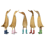 Floral Boots Ducklet Teal