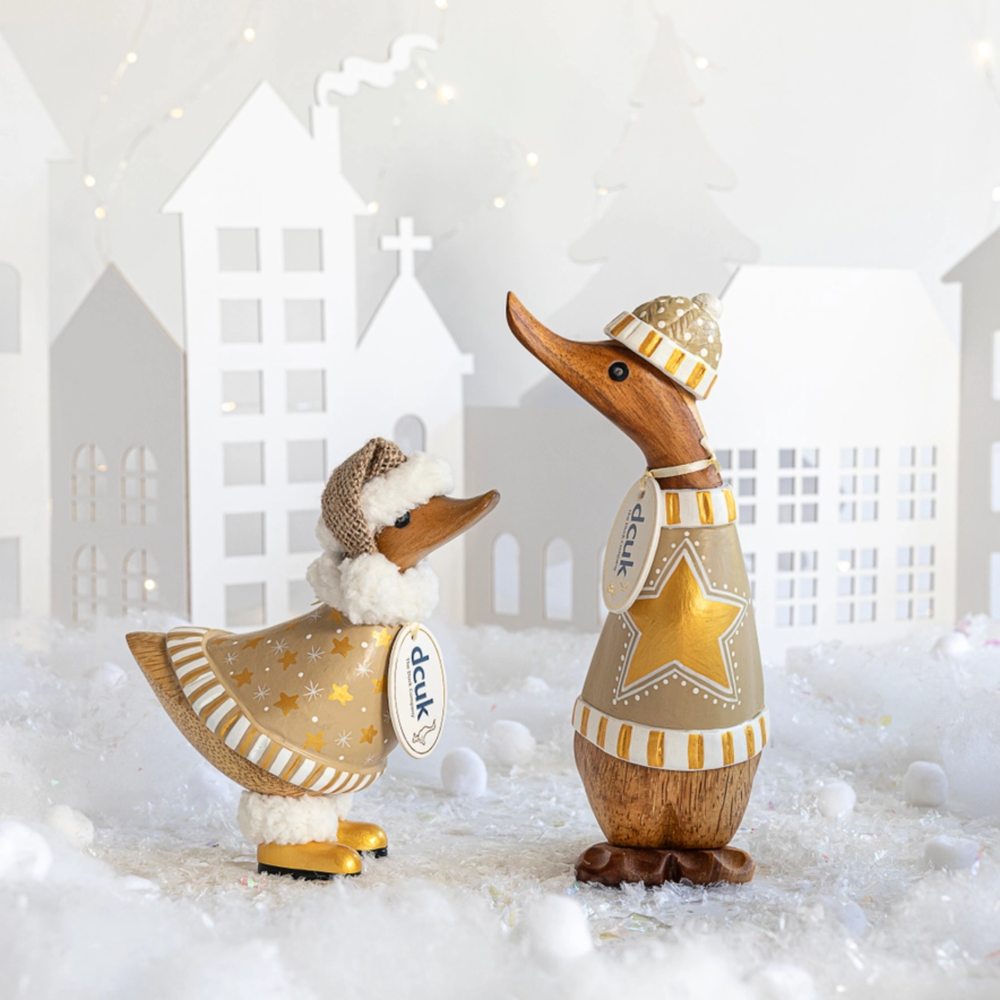 Christmas Gilded Caramel Duckling Star Jumper