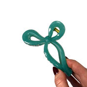 Bow Claw Clip Green