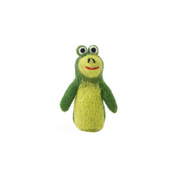 Handmade Felted Finger Puppet Frog