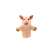 Felted Finger Puppet Pig