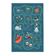 12 Days Of Christmas Cotton Tea Towel