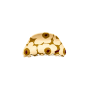 Large Floral Hair Claw Clip Brown