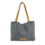 Everyday Natural Tote Bag Blue Grey