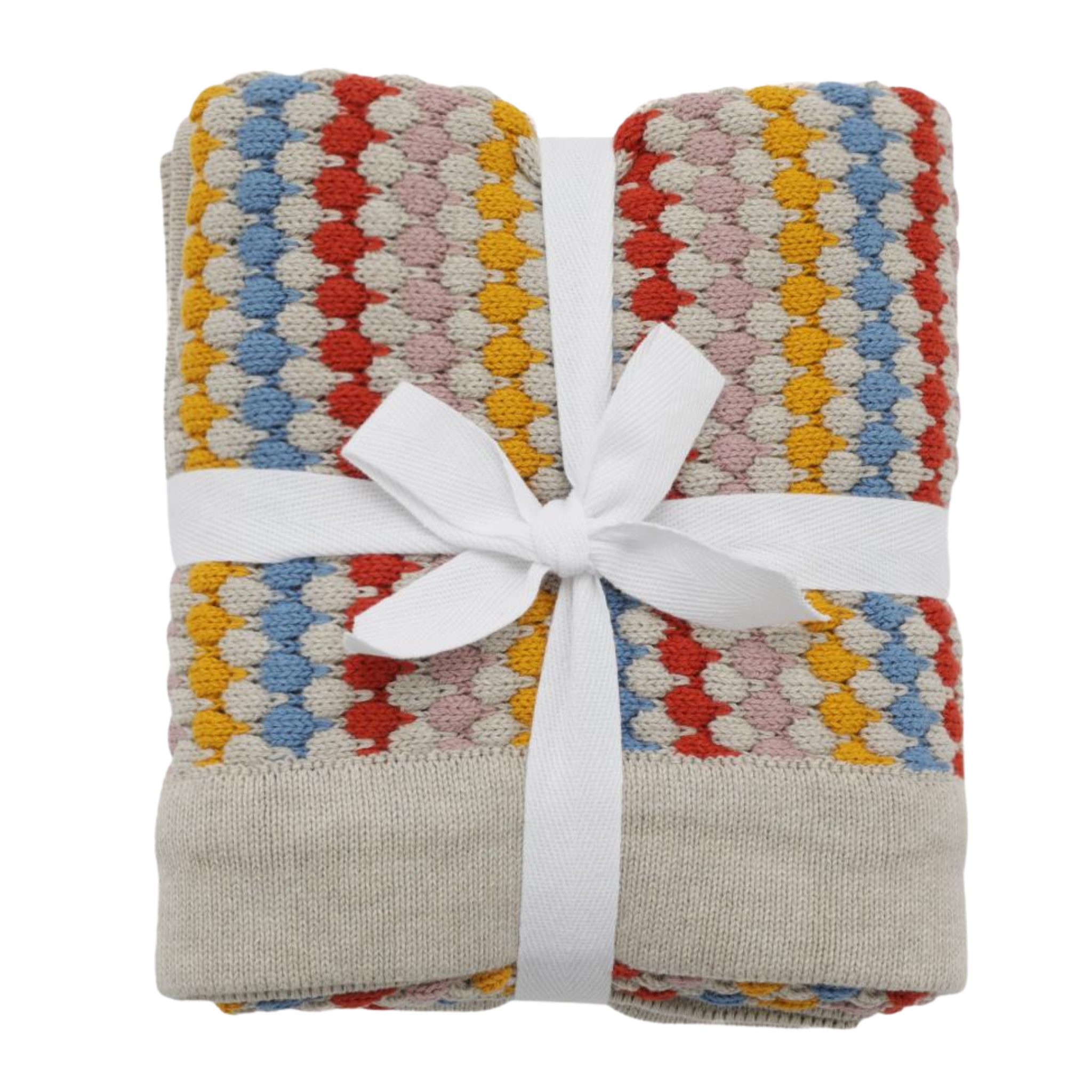 Confetti Stripe Baby Blanket Carnival