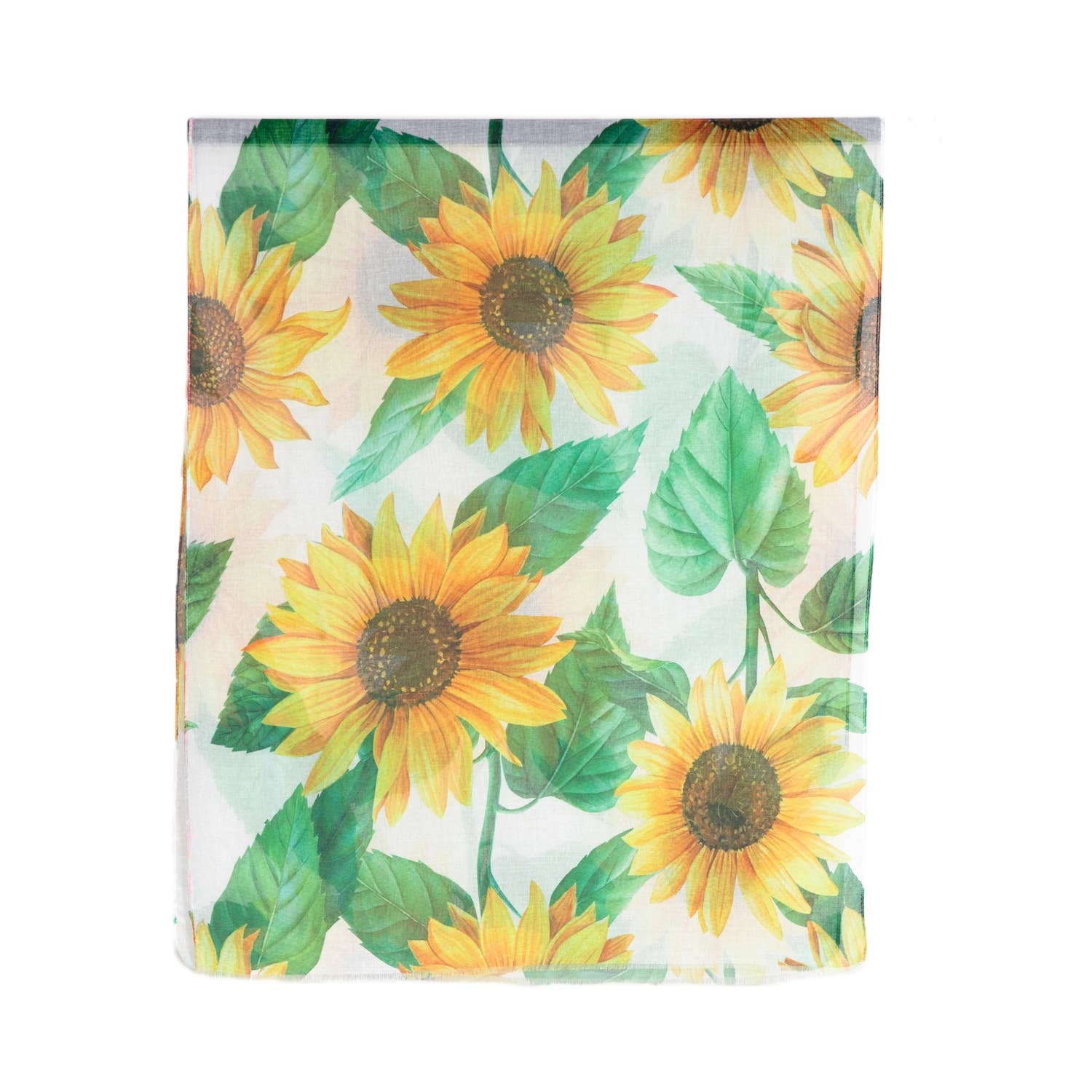White Sunflower Scarf