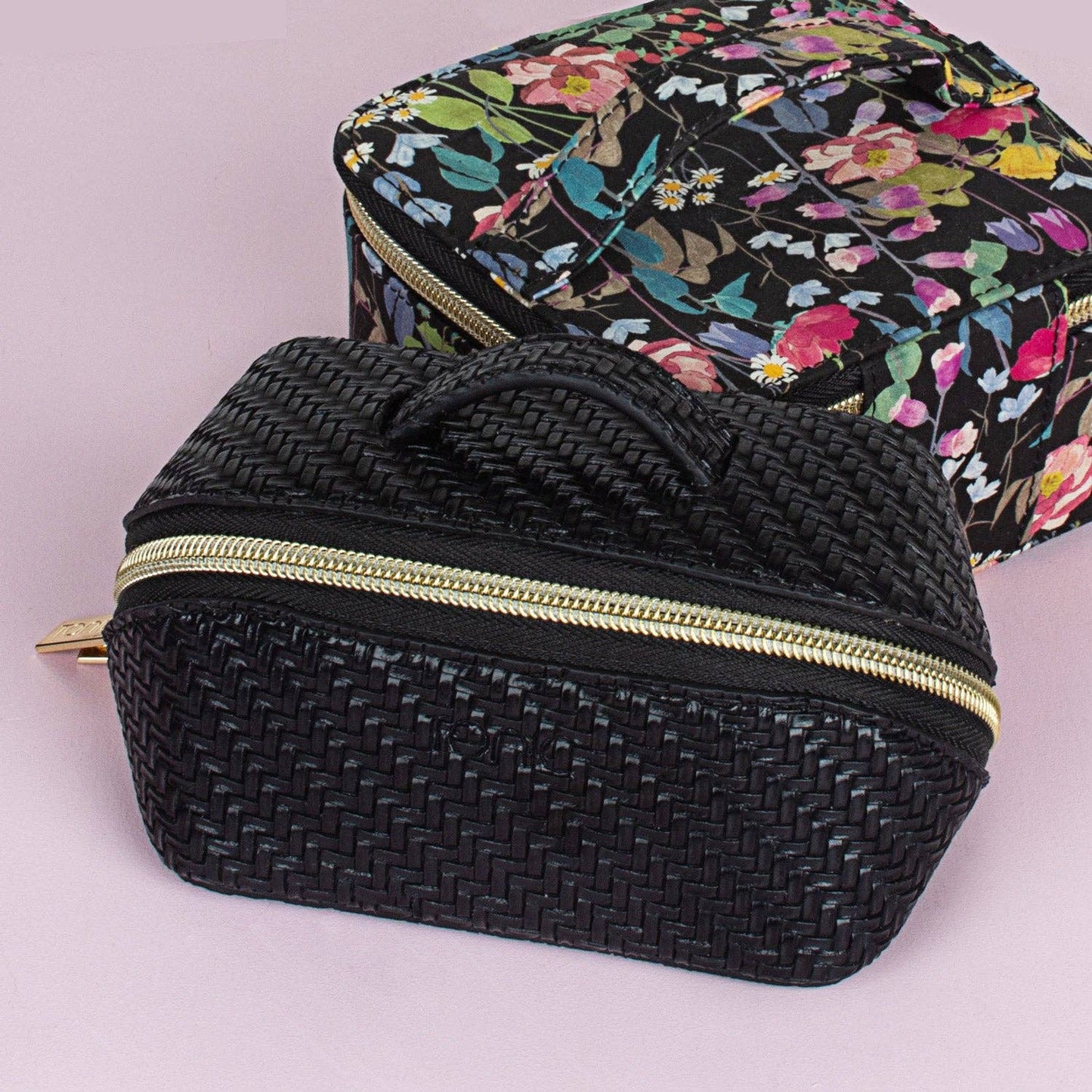 Herringbone Beauty Bag Small Licorice