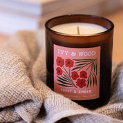 Poppy & Amber Scented Candle