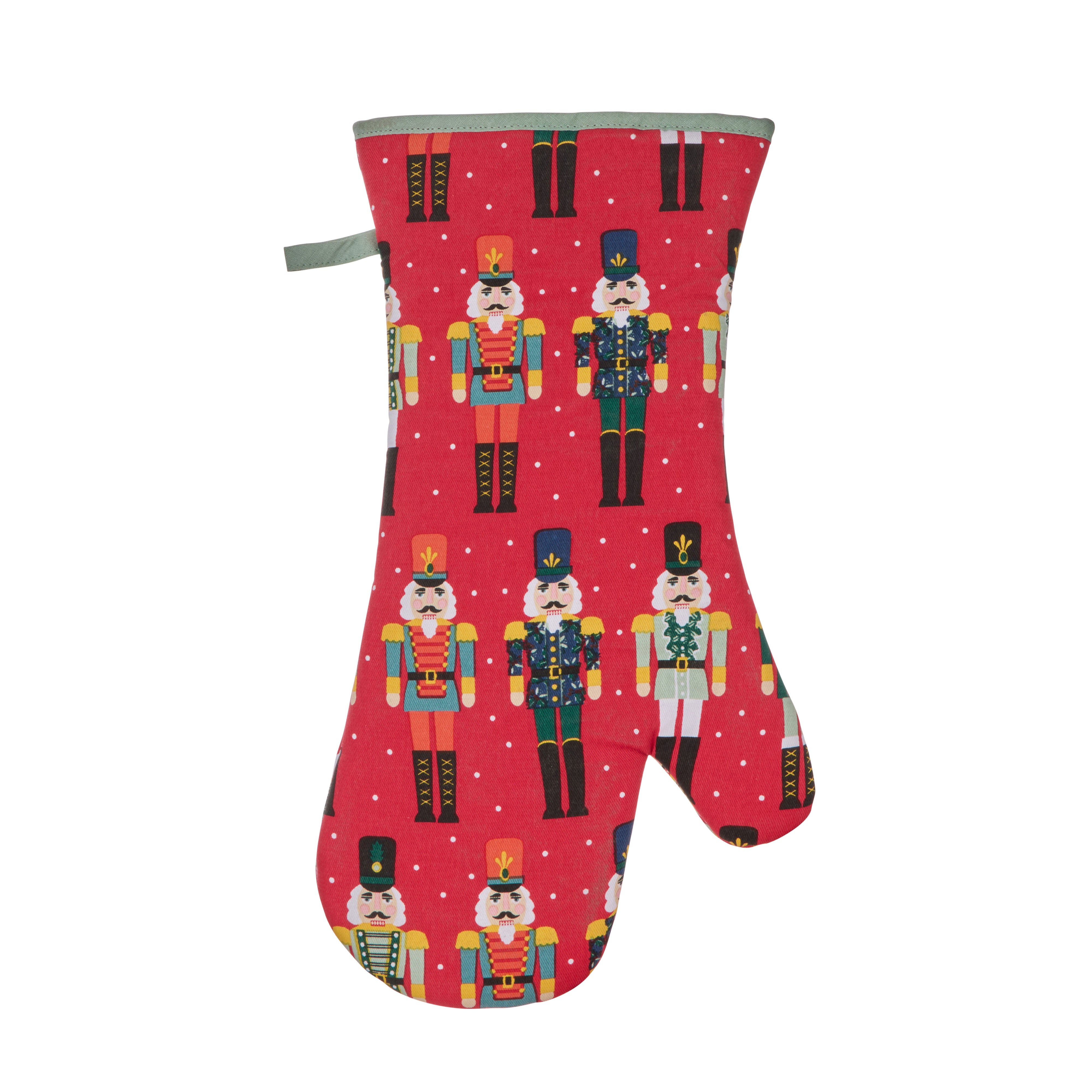 Nutcracker Gauntlet Oven Glove Red