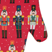 Nutcracker Gauntlet Oven Glove Red