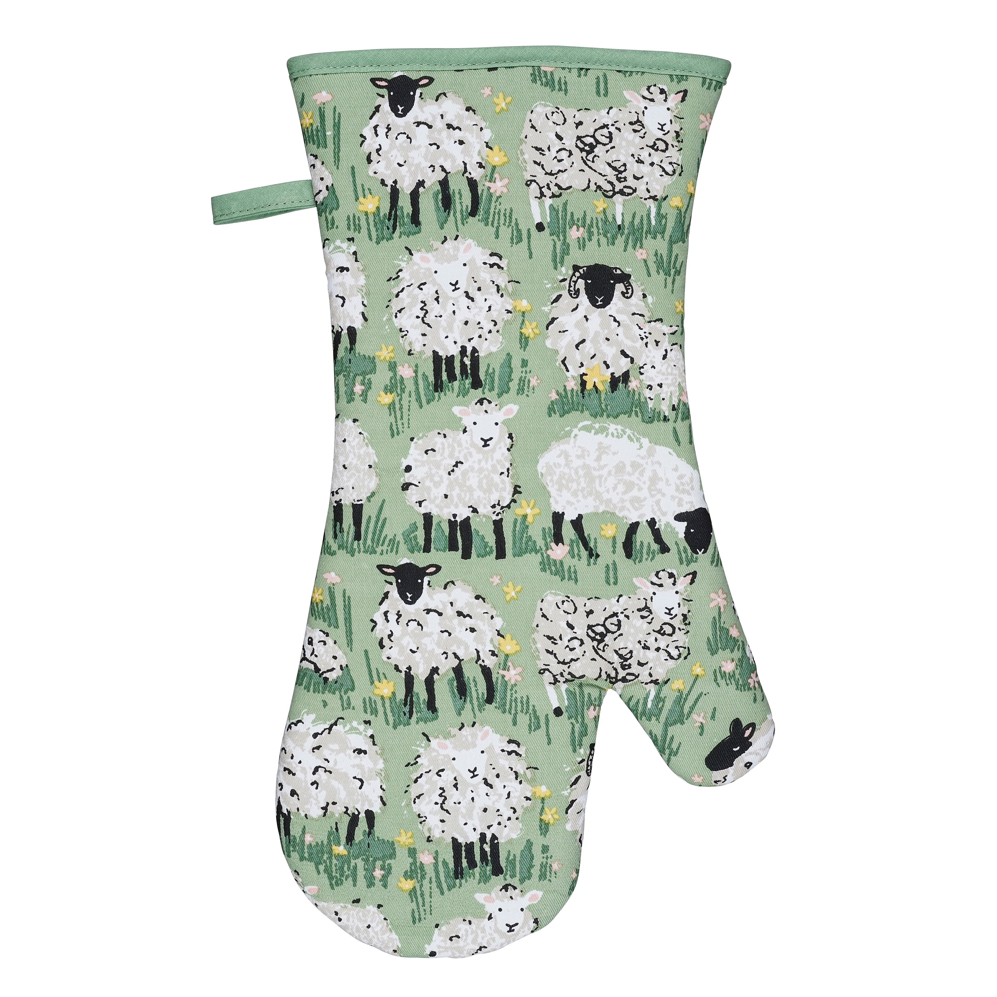Woolly Sheep Cotton Oven Mitt